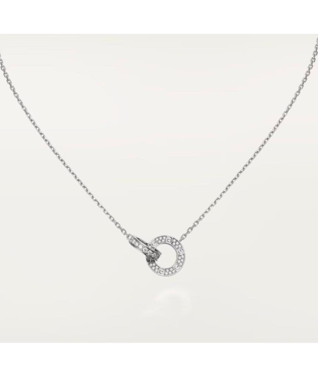 CARTIER Белое колье из белого золота, фото 6