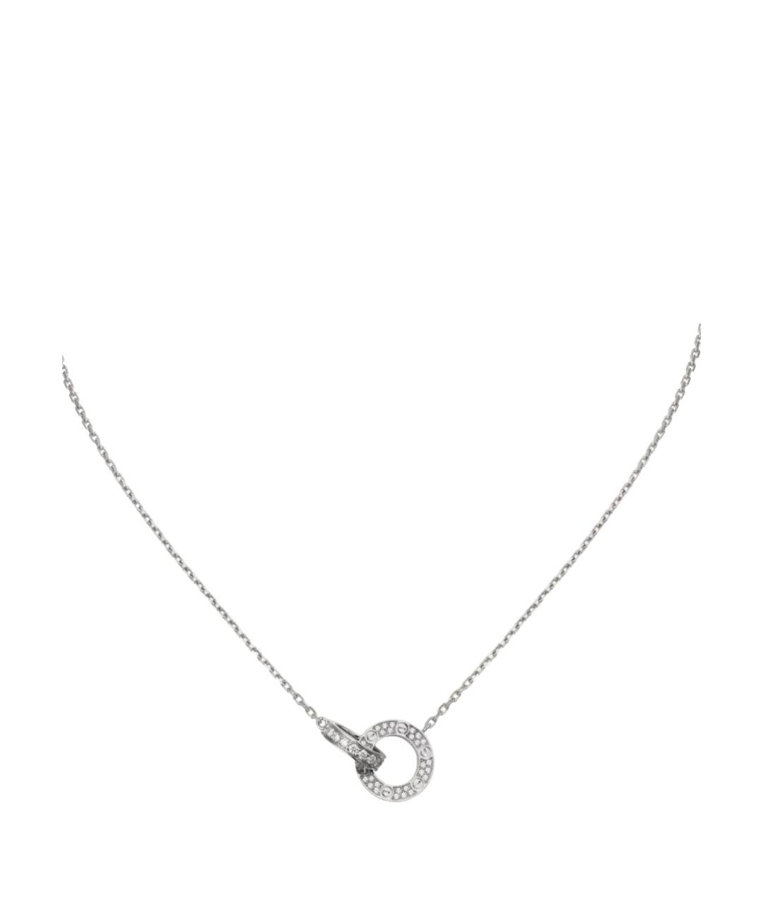 CARTIER Белое колье из белого золота, фото 1