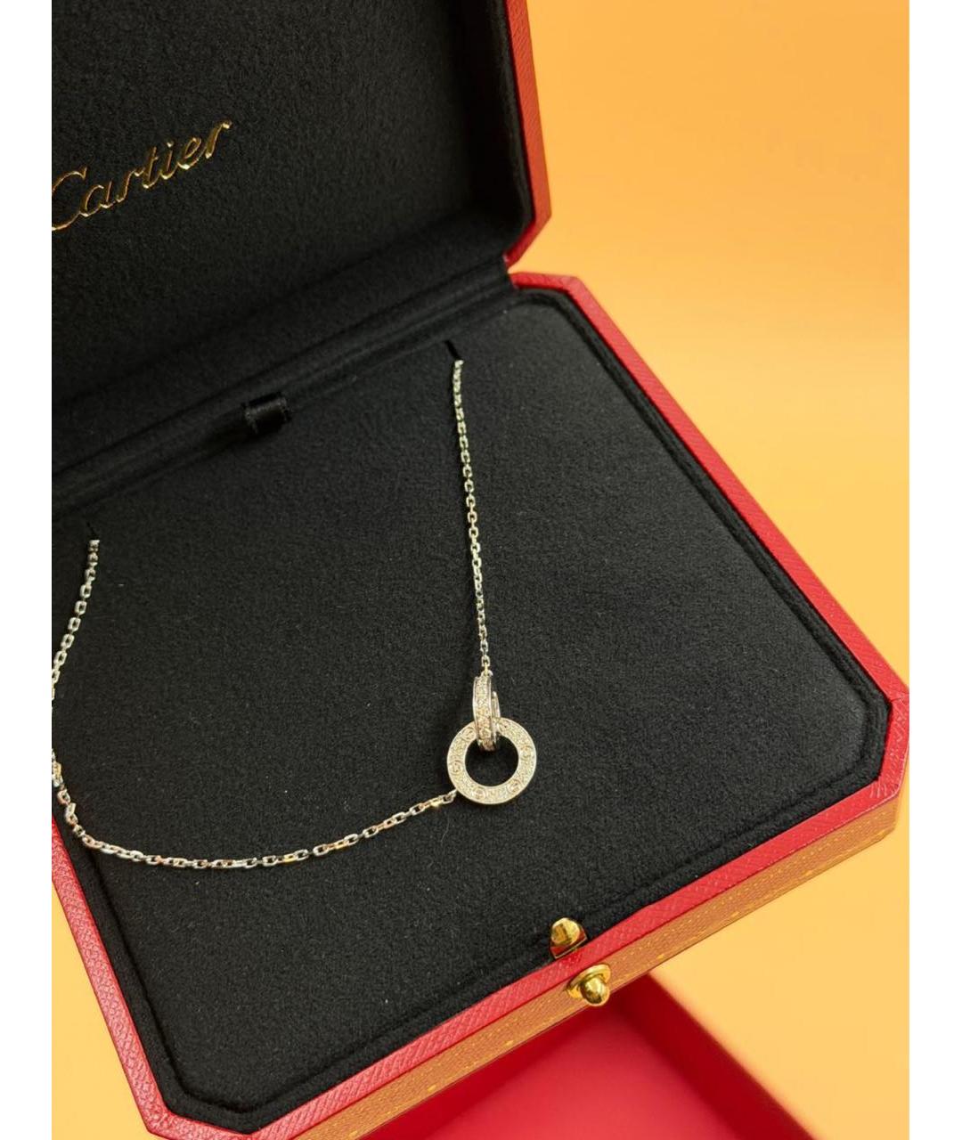 CARTIER Белое колье из белого золота, фото 2