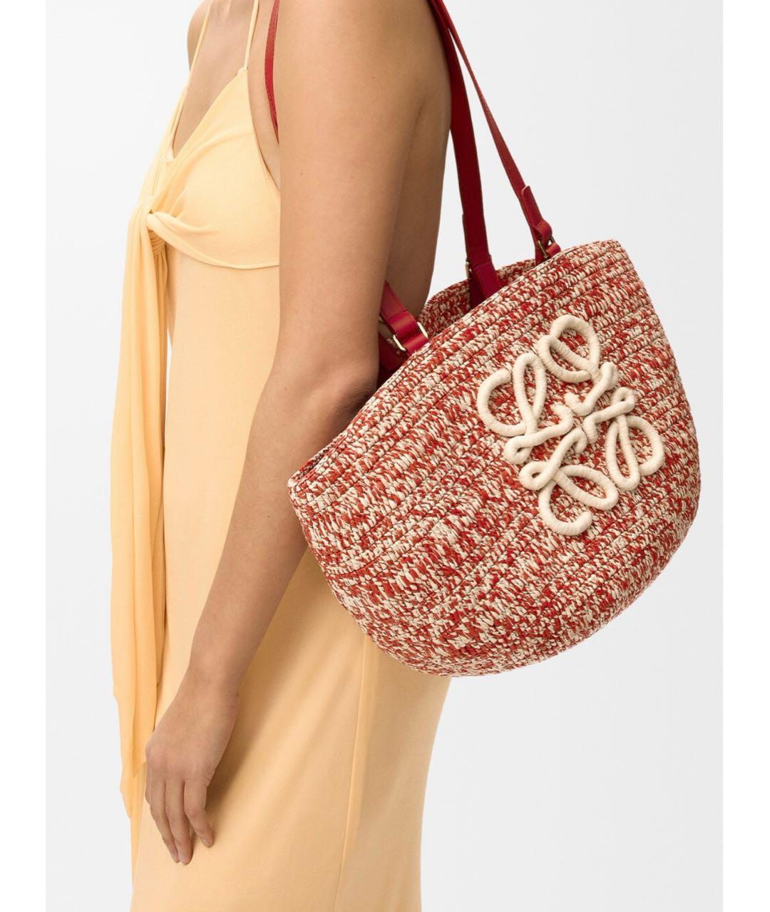 LOEWE Красная сумка тоут, фото 6