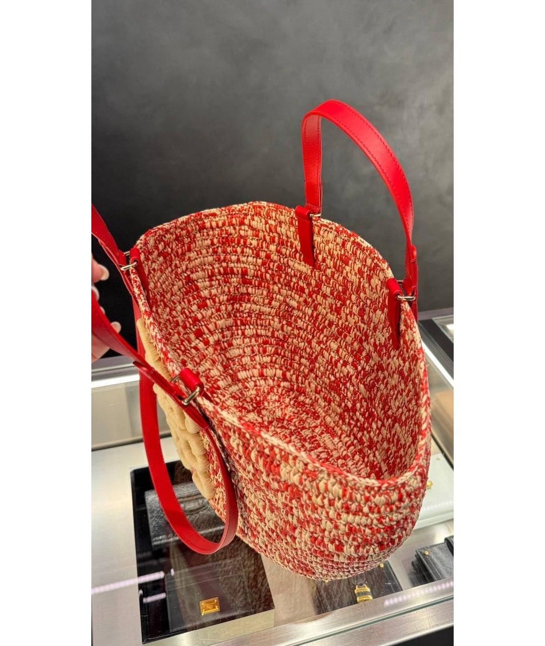 LOEWE Красная сумка тоут, фото 3