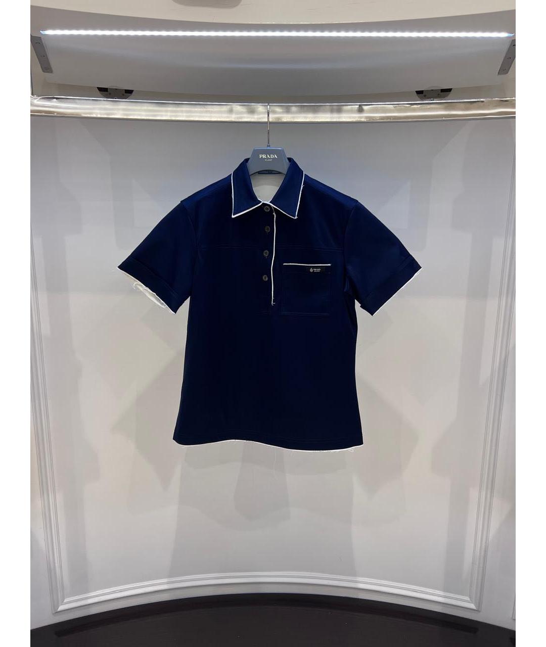 PRADA Темно-синяя футболка, фото 2