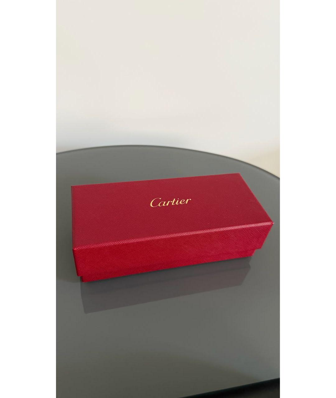 CARTIER Белые пластиковые солнцезащитные очки, фото 3