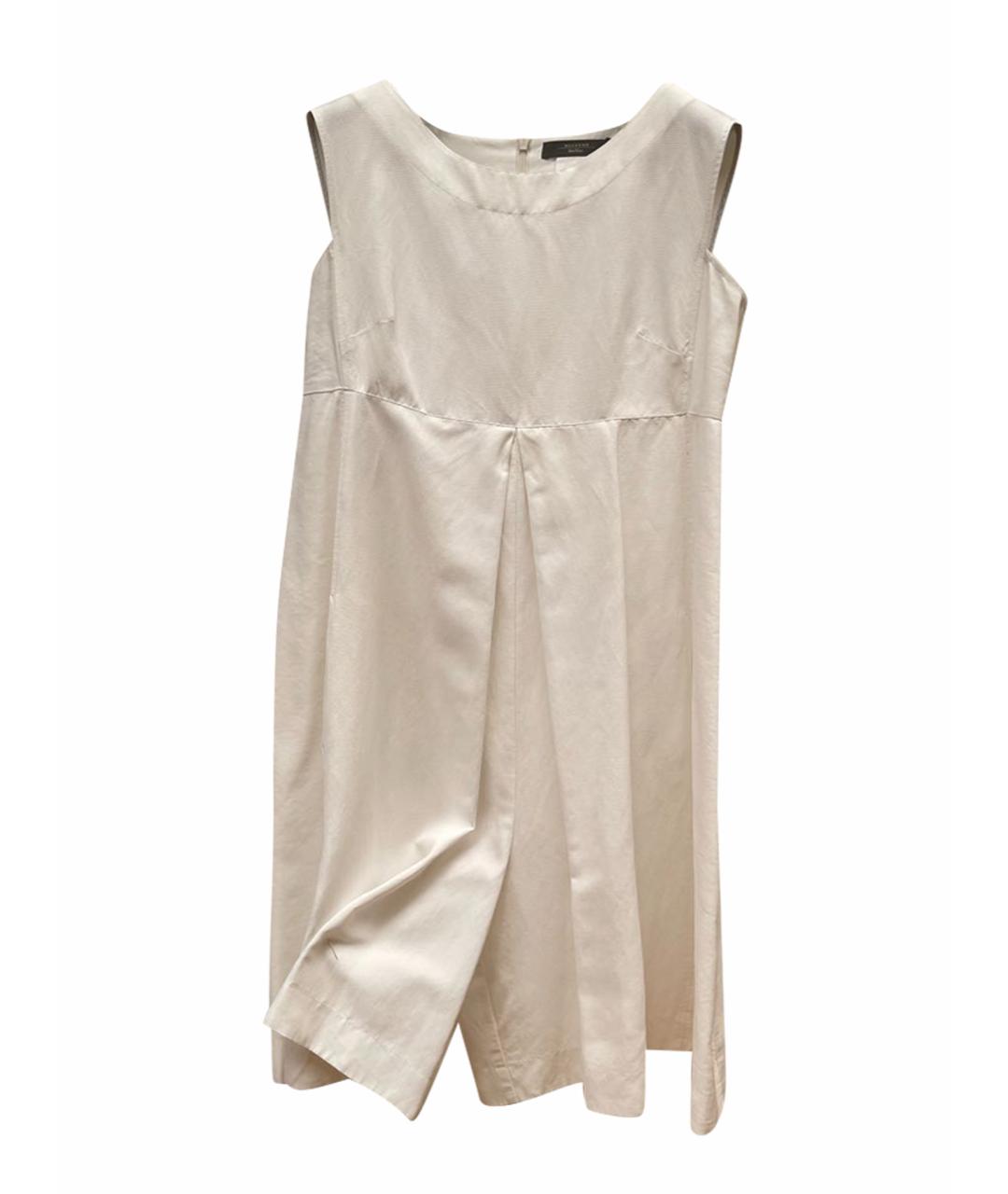 WEEKEND MAX MARA Белое вискозное повседневное платье, фото 1