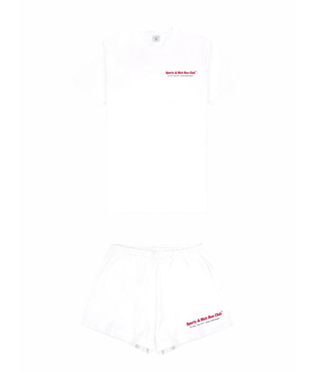 SPORTY AND RICH Белый хлопковый спортивные костюмы, фото 1