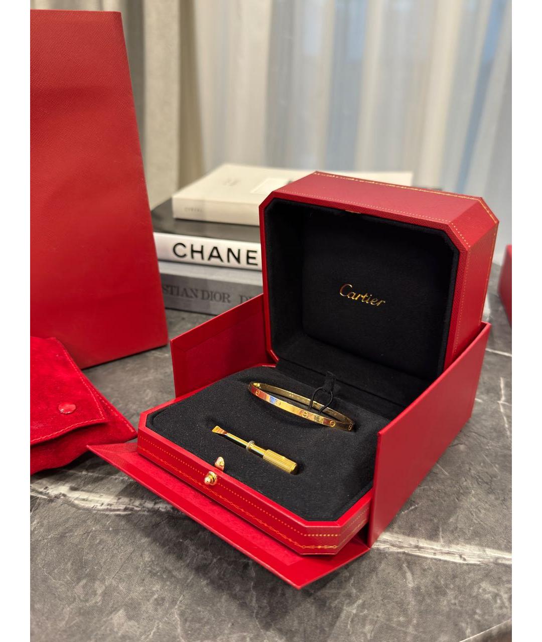 CARTIER Золотой браслет из желтого золота, фото 2