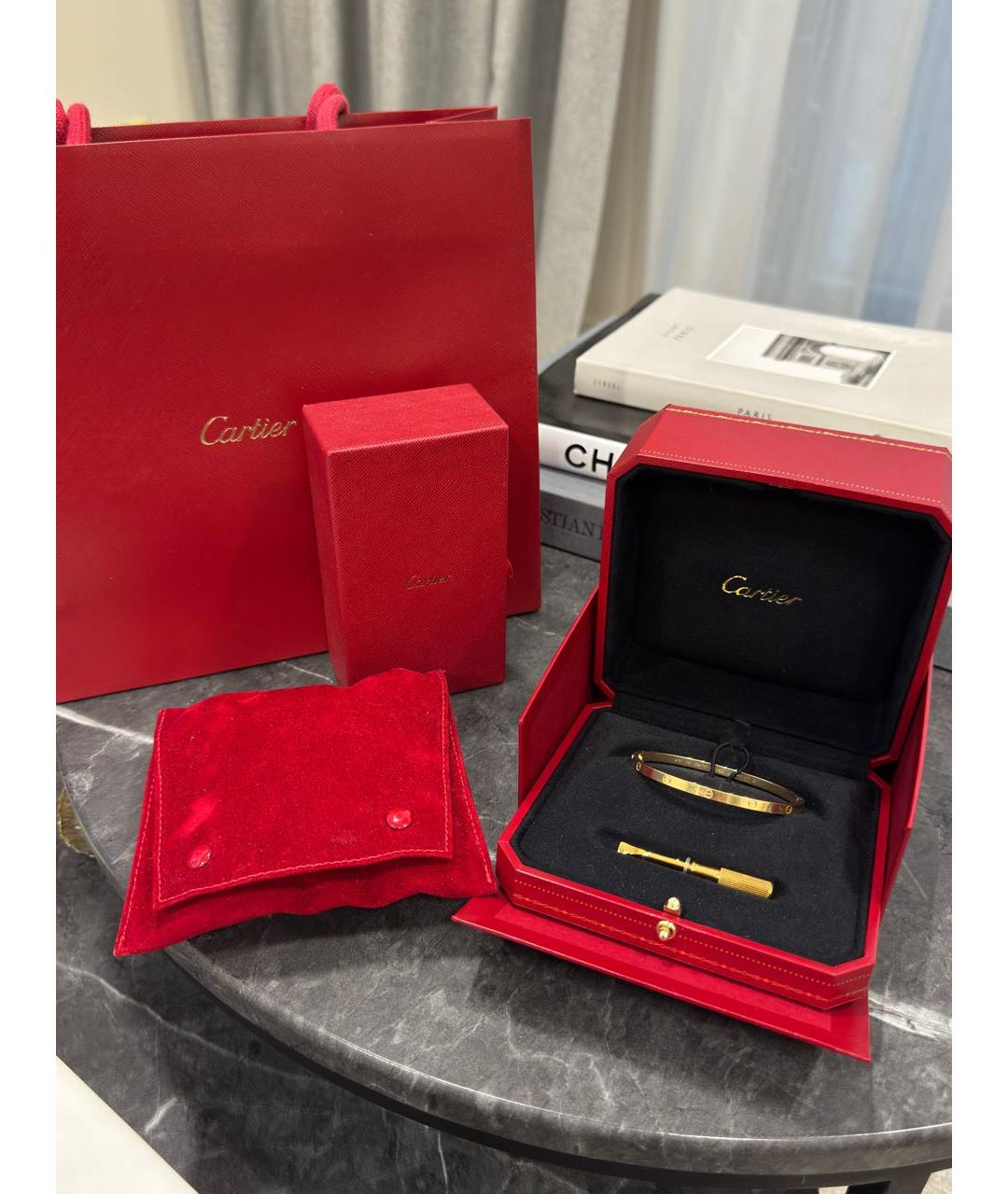 CARTIER Золотой браслет из желтого золота, фото 4