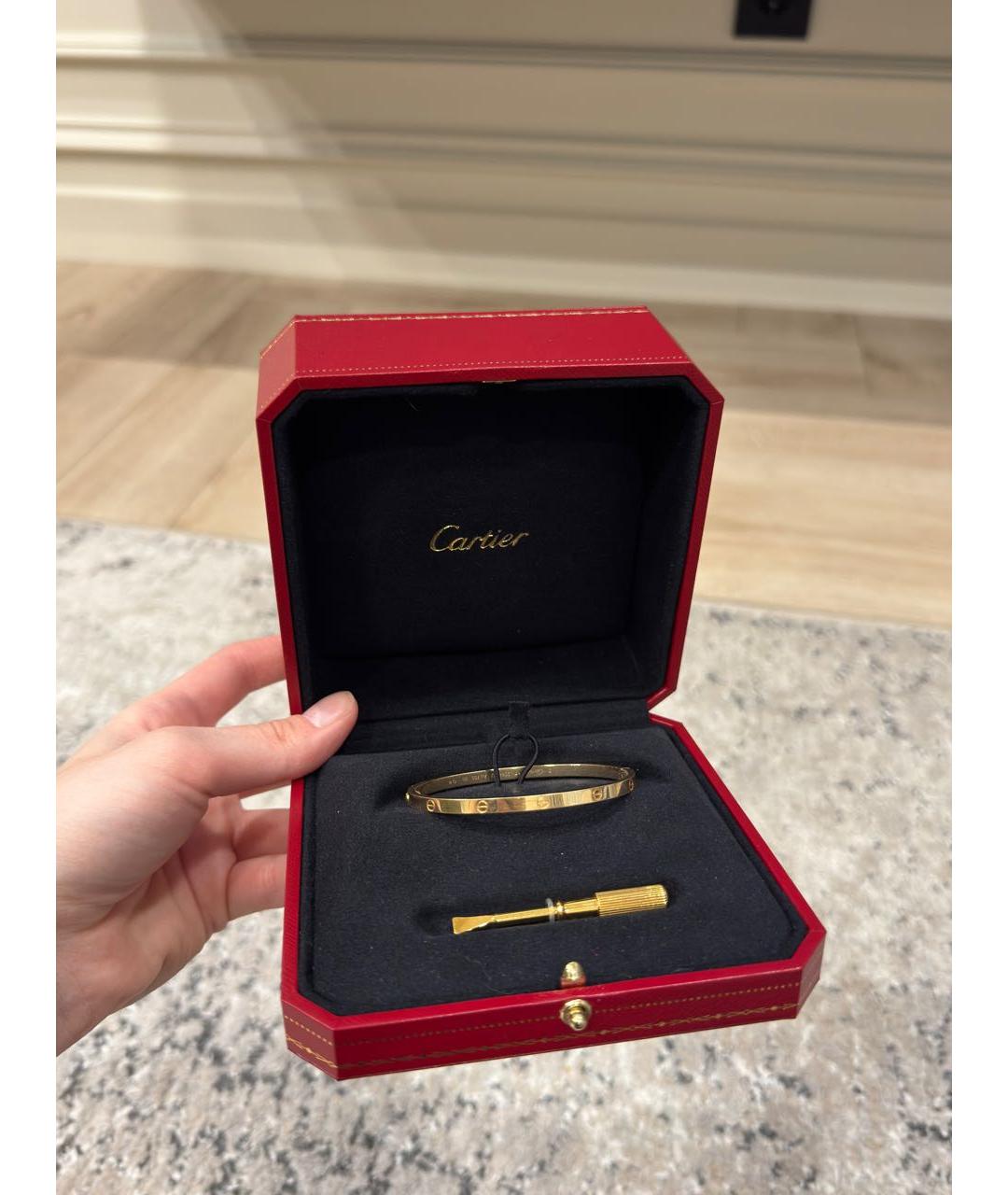 CARTIER Золотой браслет из желтого золота, фото 5