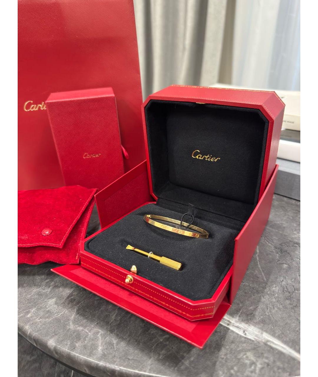 CARTIER Золотой браслет из желтого золота, фото 3