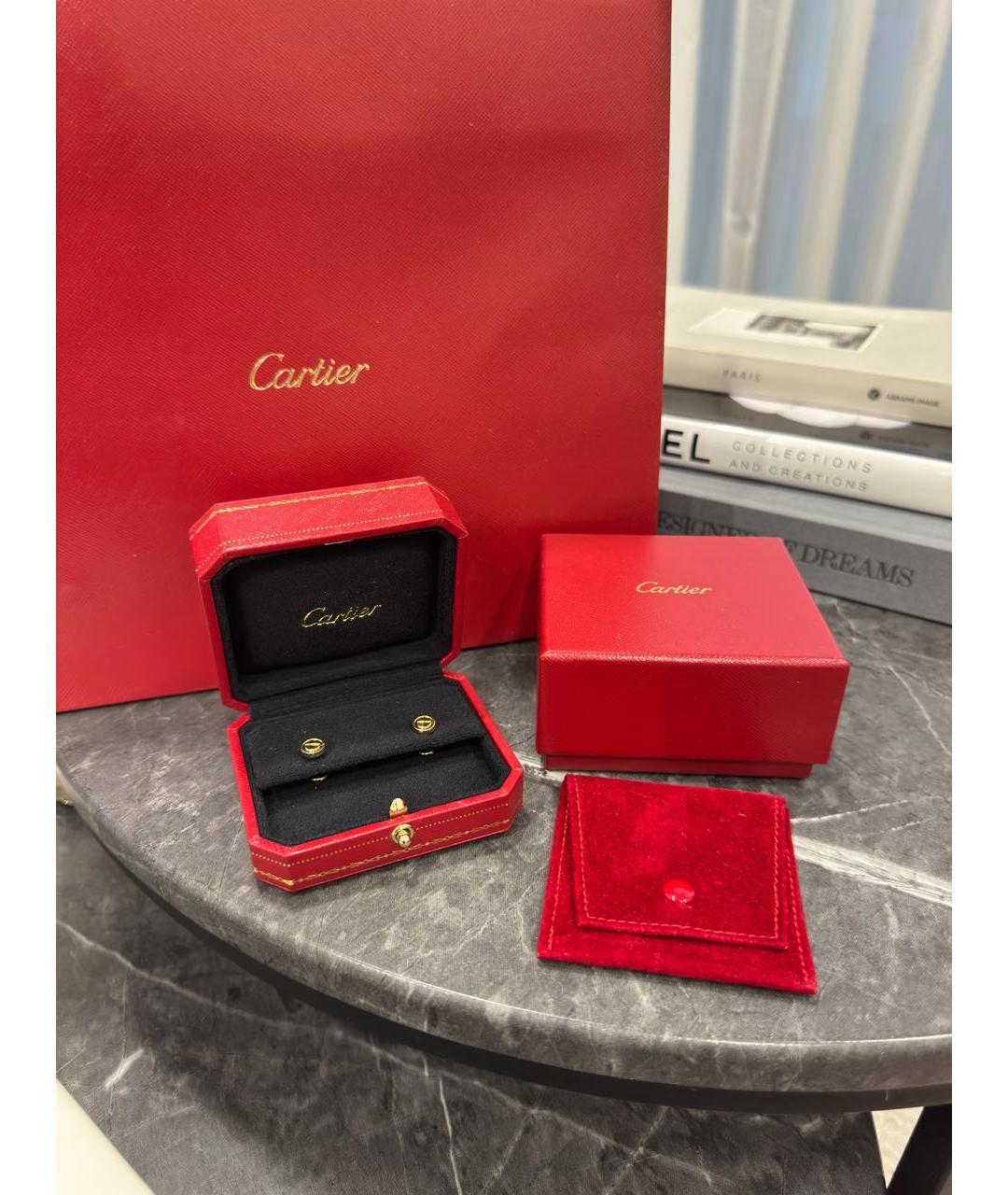 CARTIER Золотые серьги из желтого золота, фото 2