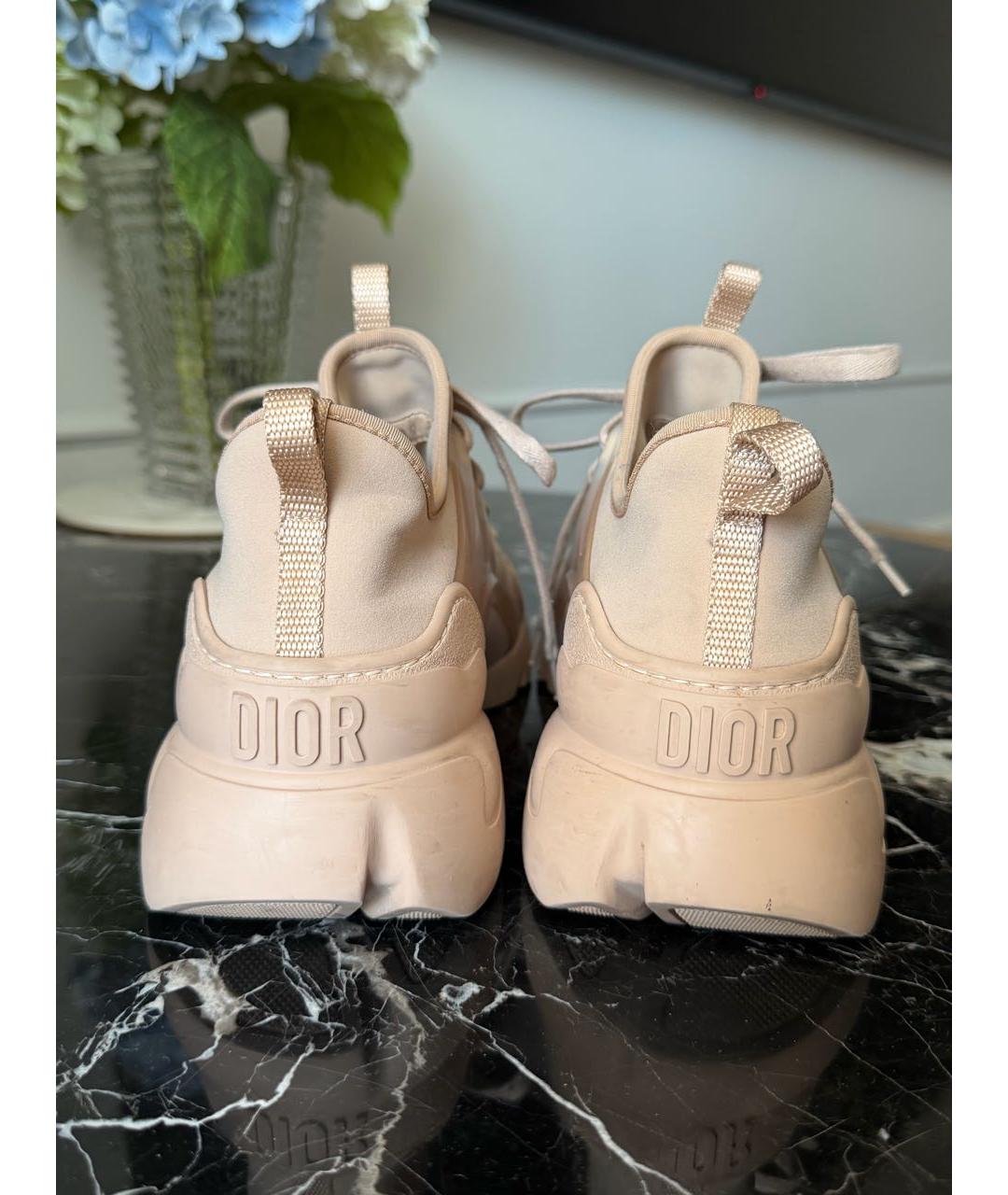 CHRISTIAN DIOR Бежевые кроссовки, фото 4