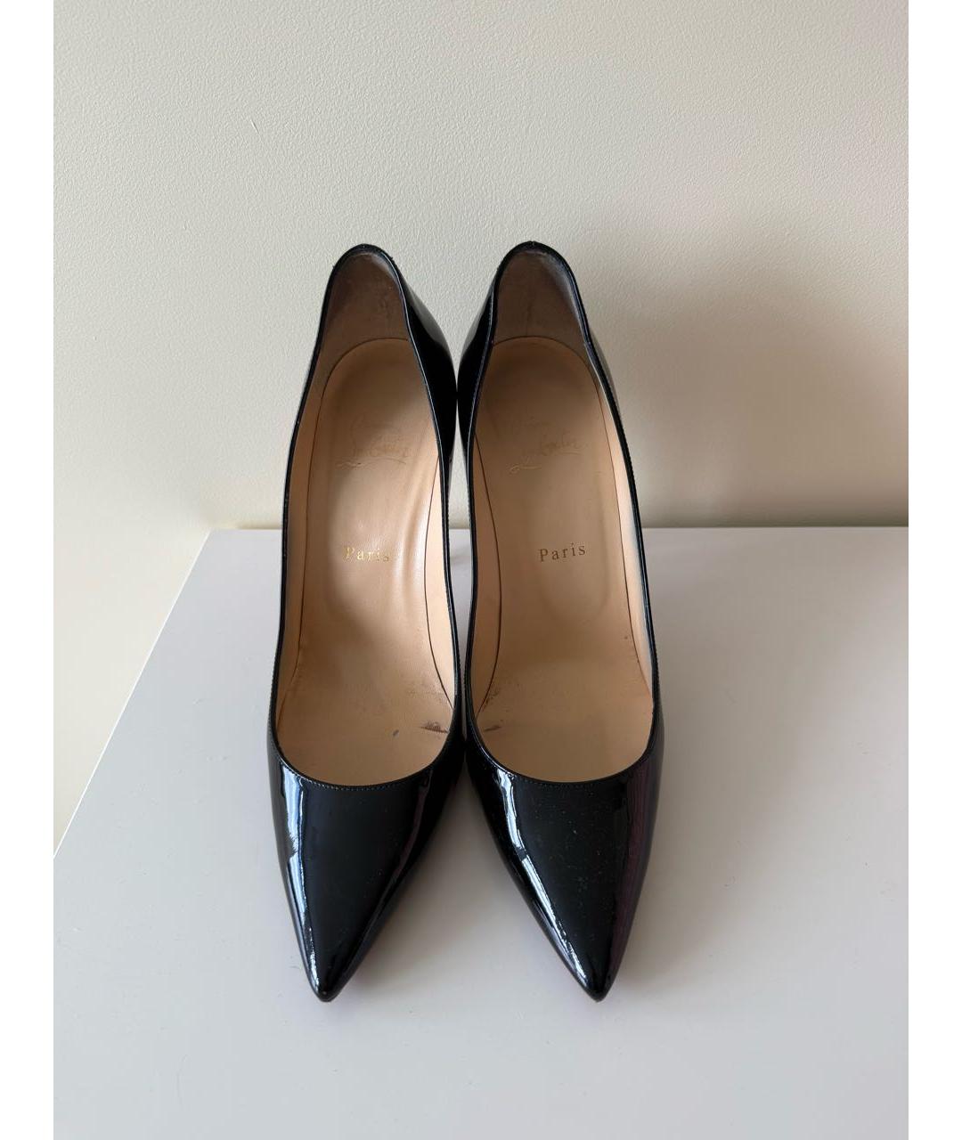 CHRISTIAN LOUBOUTIN Черные туфли из лакированной кожи, фото 5