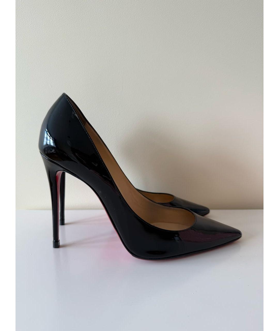 CHRISTIAN LOUBOUTIN Черные туфли из лакированной кожи, фото 9