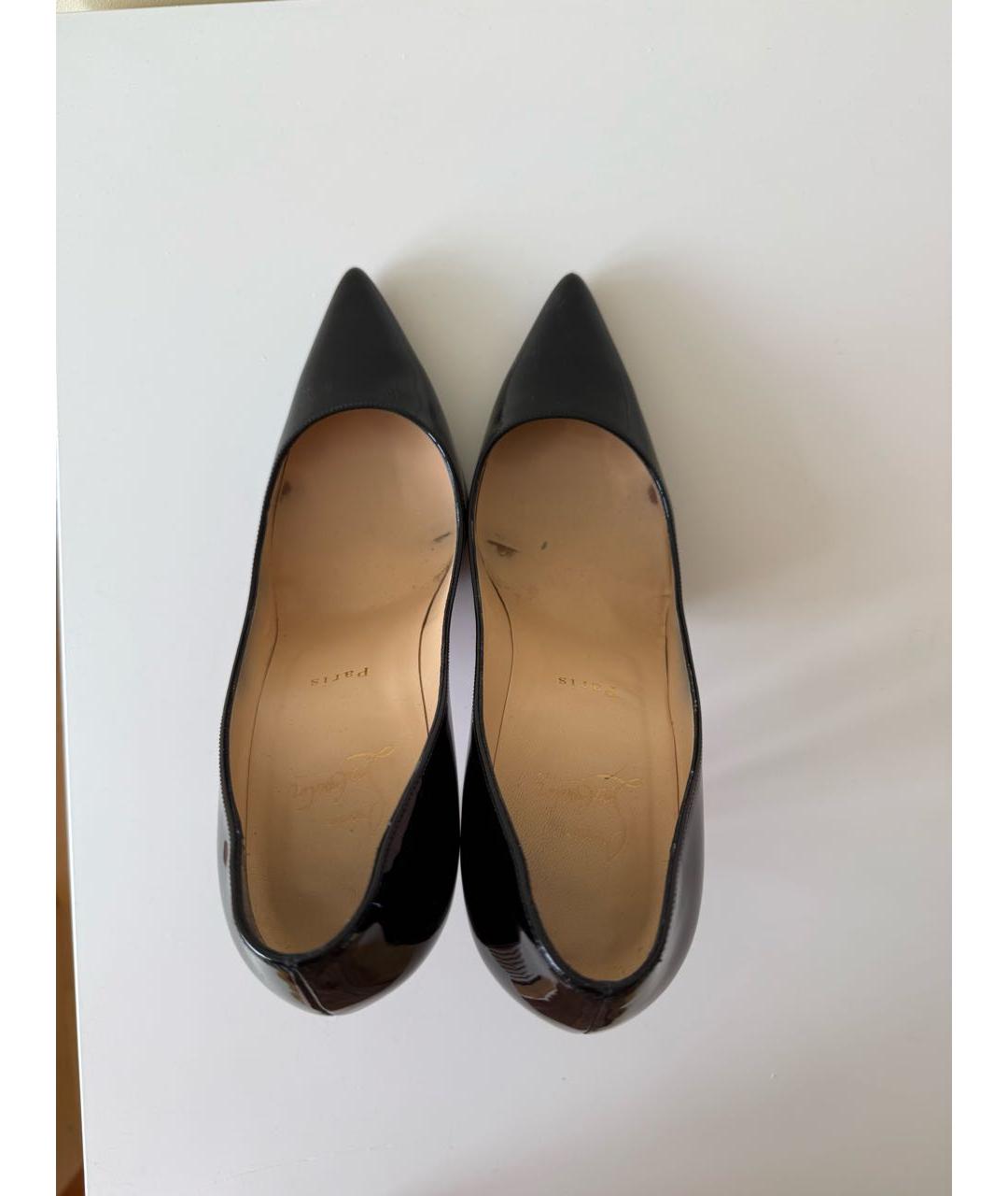 CHRISTIAN LOUBOUTIN Черные туфли из лакированной кожи, фото 6