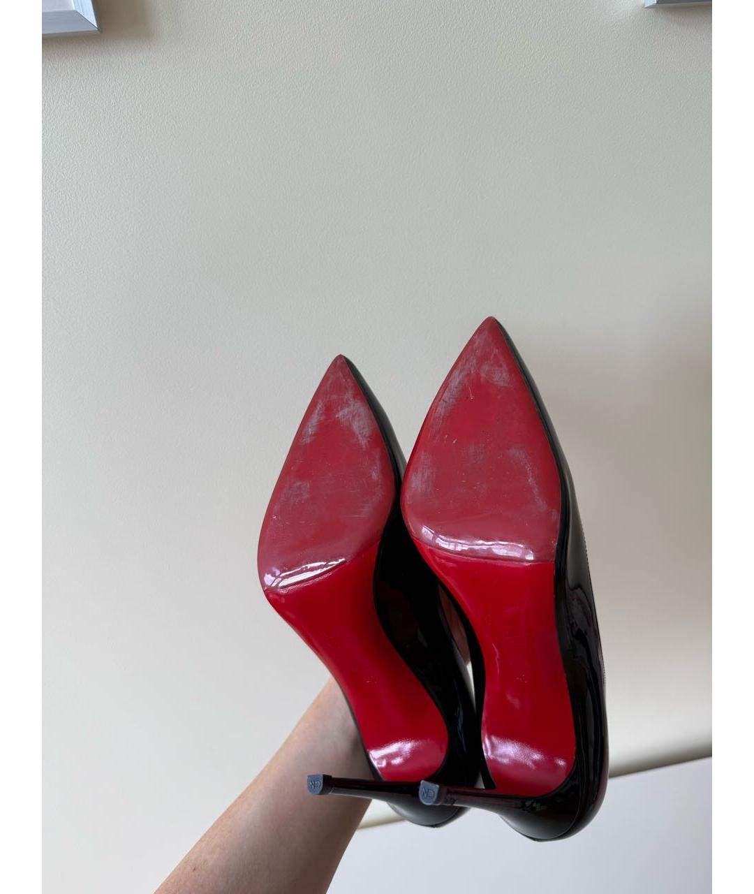 CHRISTIAN LOUBOUTIN Черные туфли из лакированной кожи, фото 7