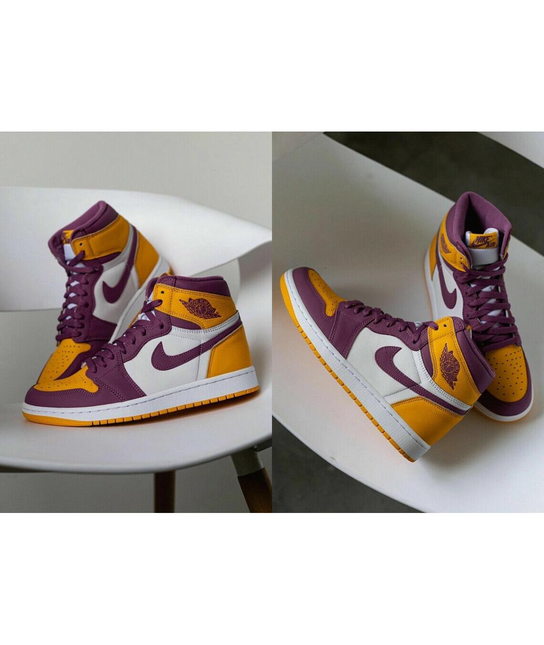 NIKE Мульти кожаные высокие кроссовки / кеды, фото 2
