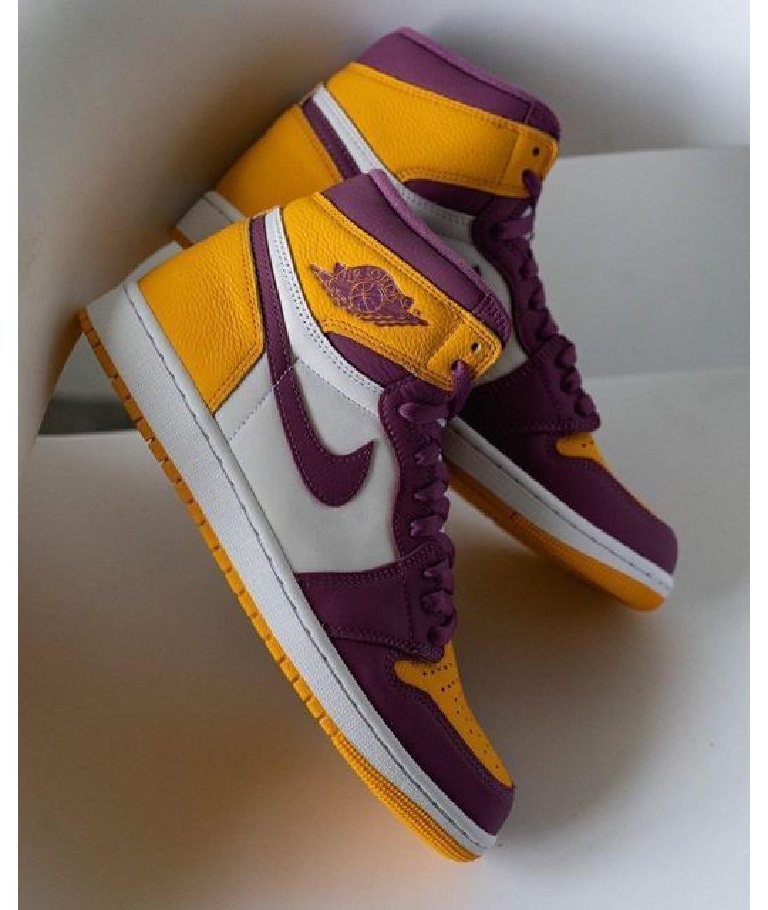 NIKE Мульти кожаные высокие кроссовки / кеды, фото 4