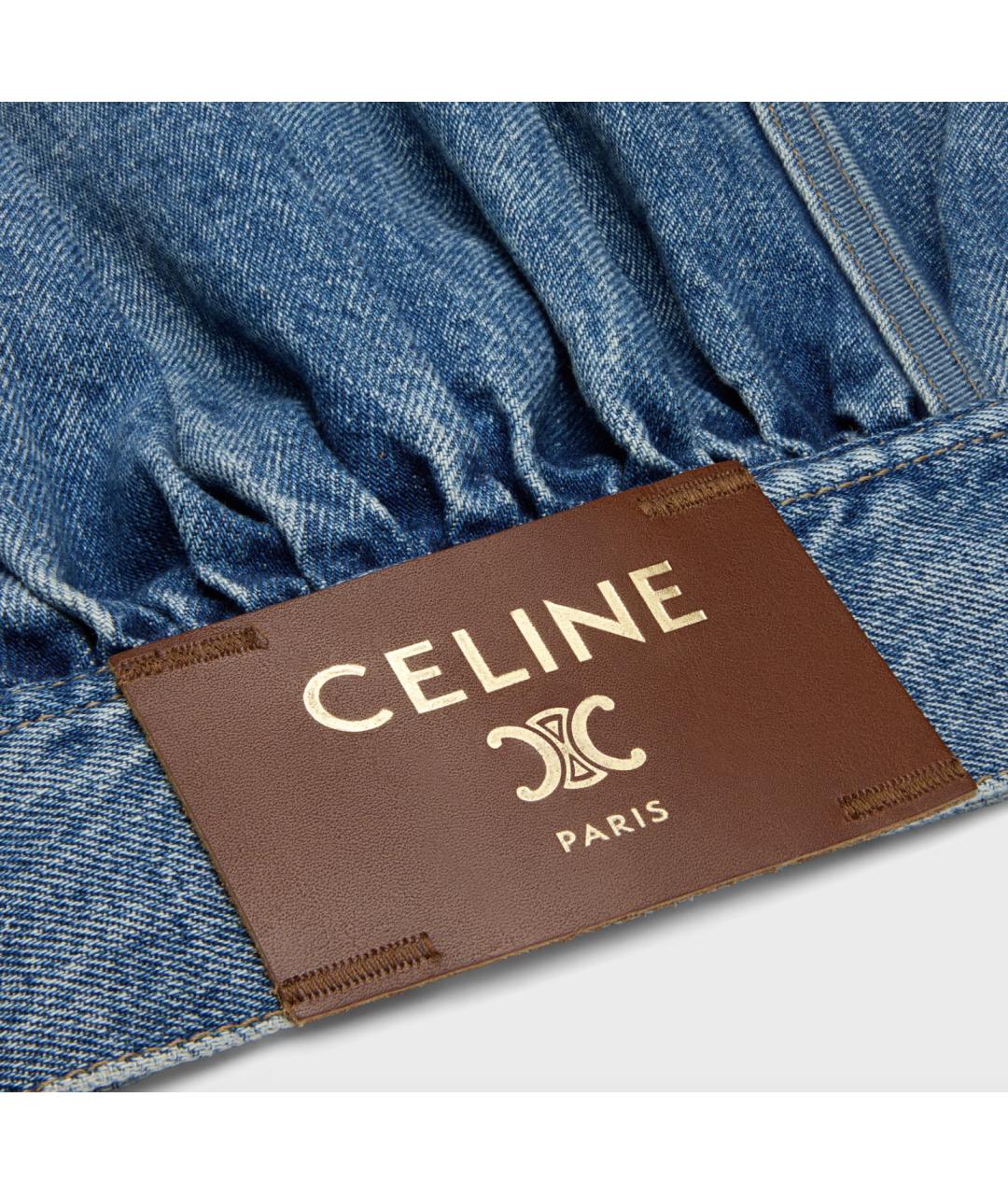 CELINE Голубая хлопковая куртка, фото 4