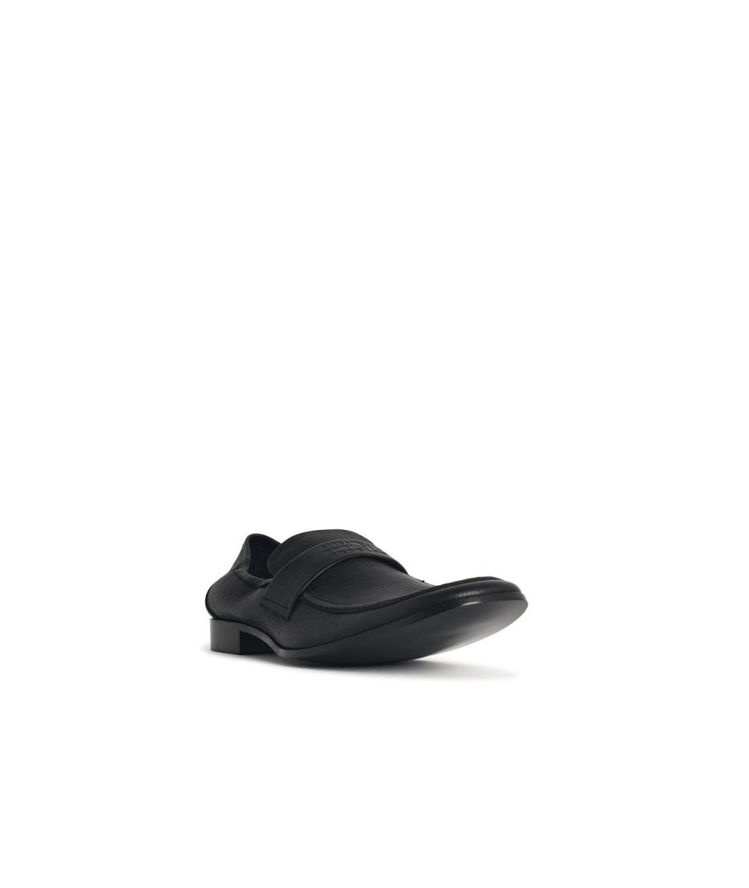 MM6 MAISON MARGIELA Черные кожаные лоферы, фото 2