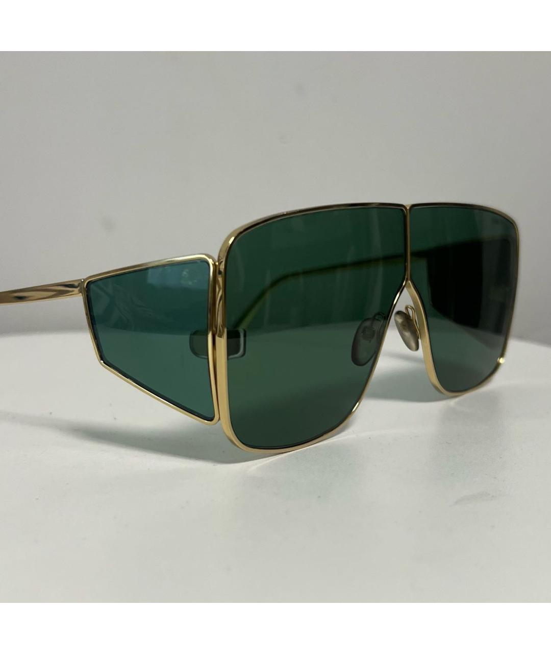 TOM FORD Золотые металлические солнцезащитные очки, фото 4