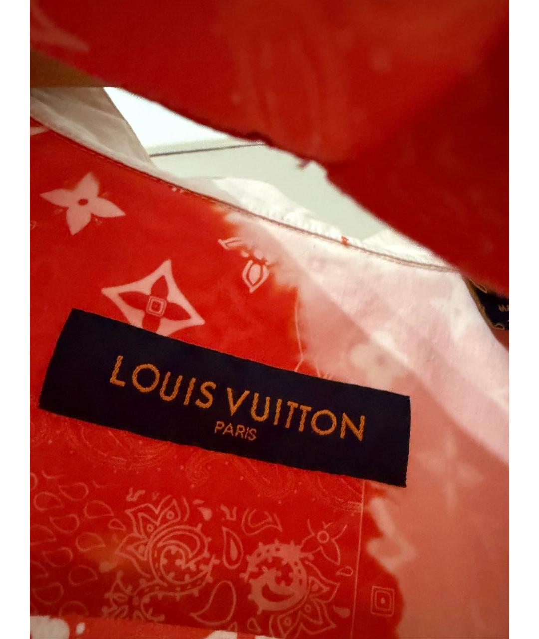LOUIS VUITTON Красная хлопковая кэжуал рубашка, фото 7