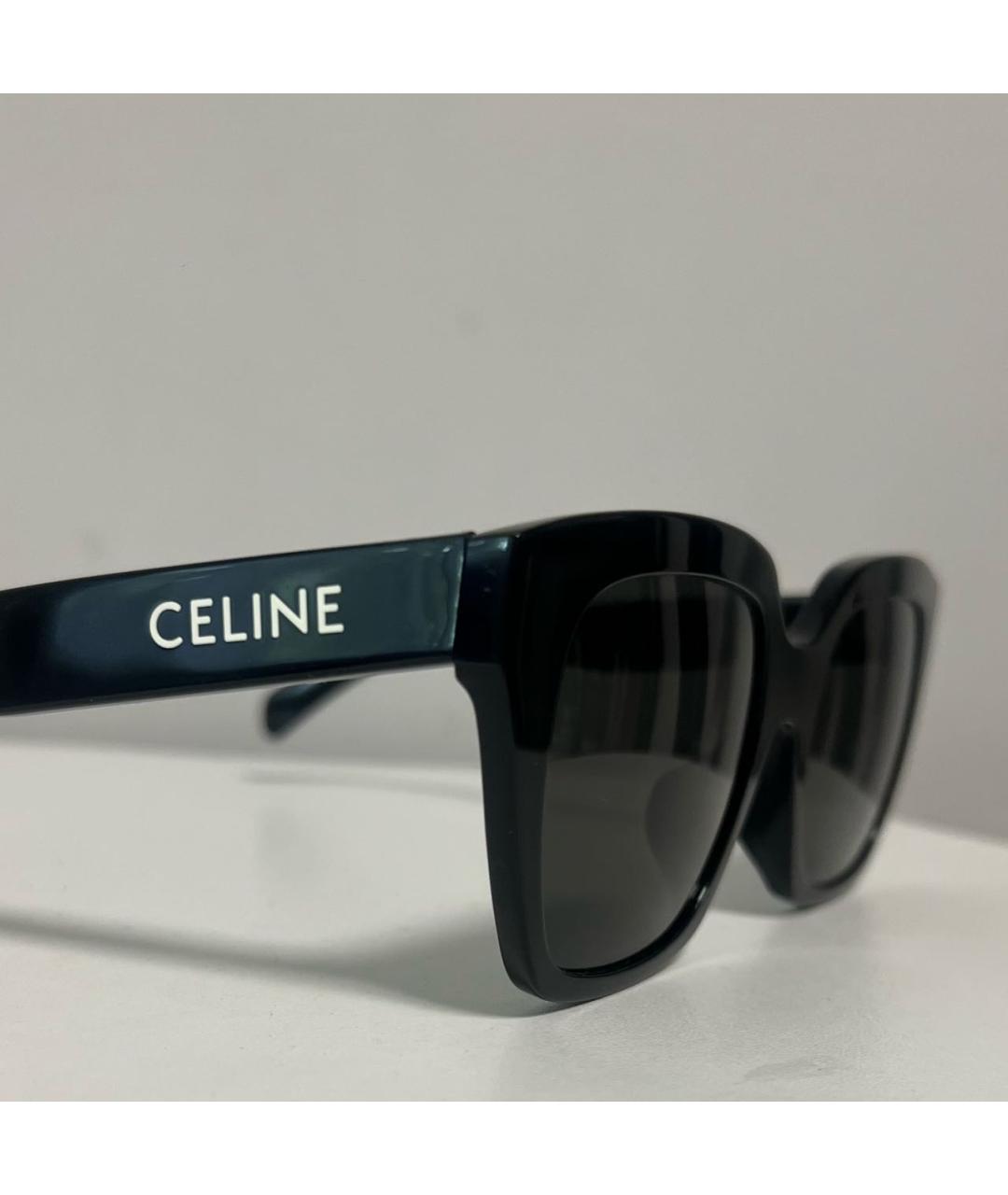 CELINE Черные пластиковые солнцезащитные очки, фото 2