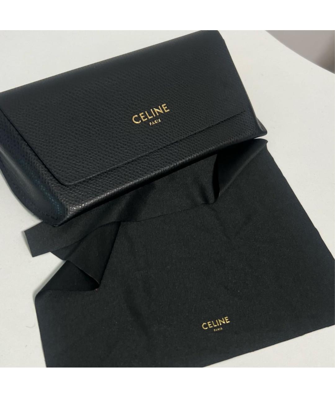 CELINE Черные пластиковые солнцезащитные очки, фото 5