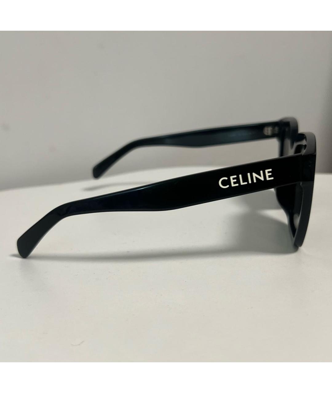 CELINE Черные пластиковые солнцезащитные очки, фото 4