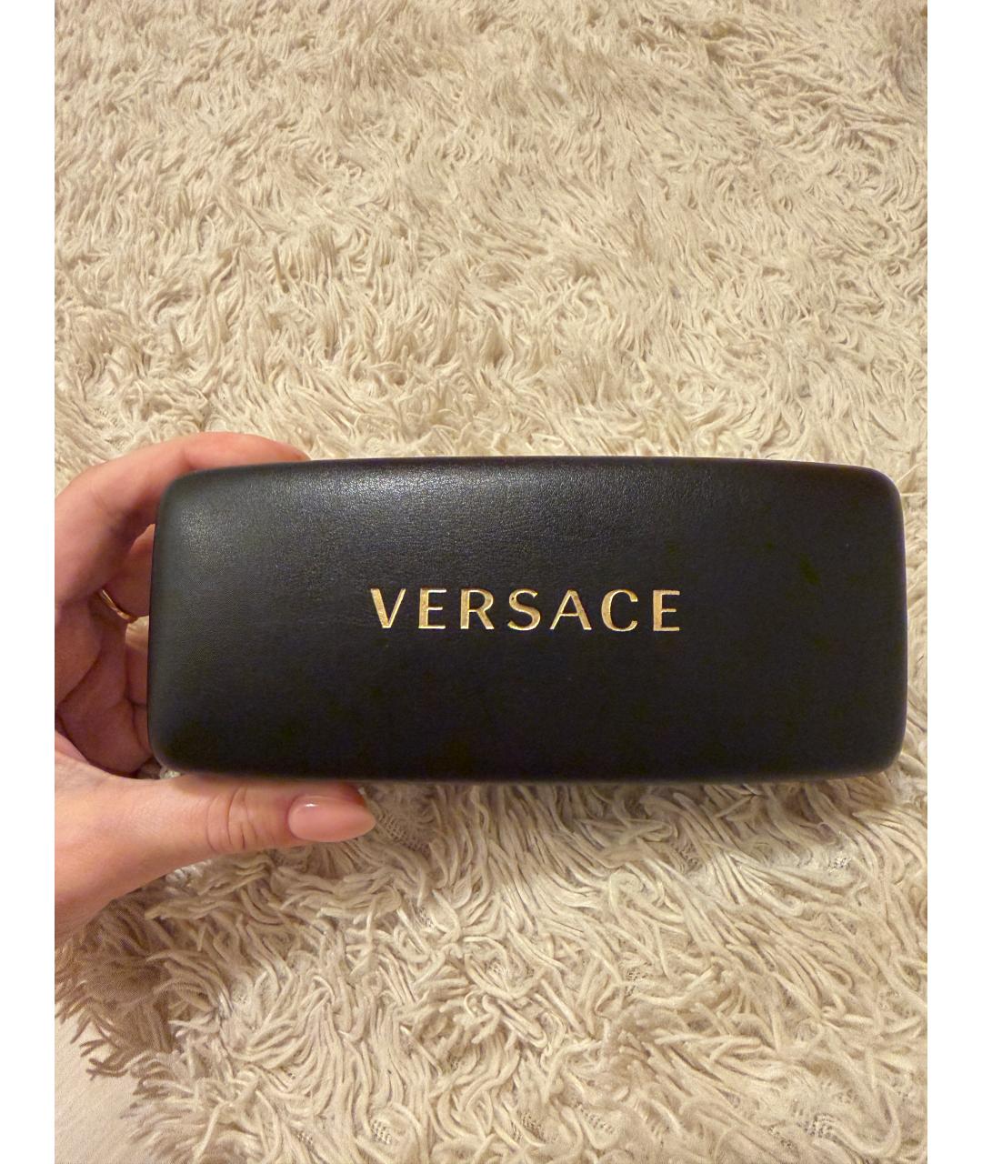 VERSACE Золотые металлические солнцезащитные очки, фото 6