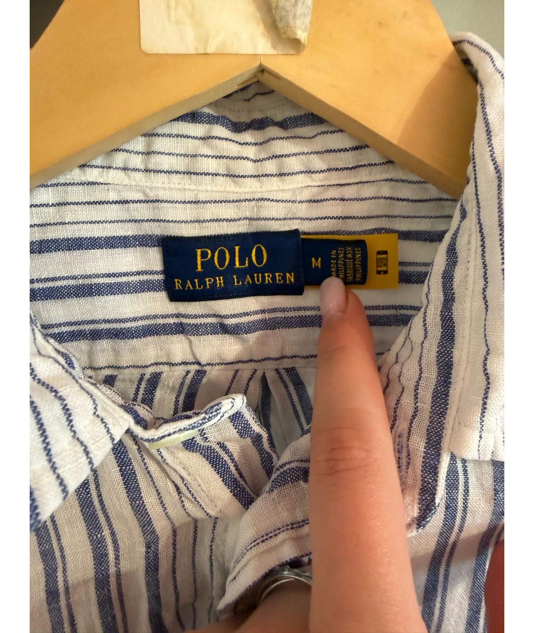 POLO RALPH LAUREN Мульти льняная рубашка, фото 4