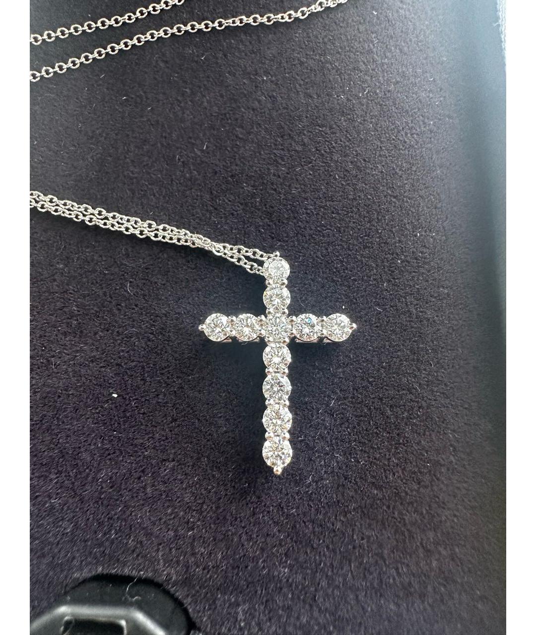 TIFFANY&CO Серебряная платиновая подвеска, фото 6