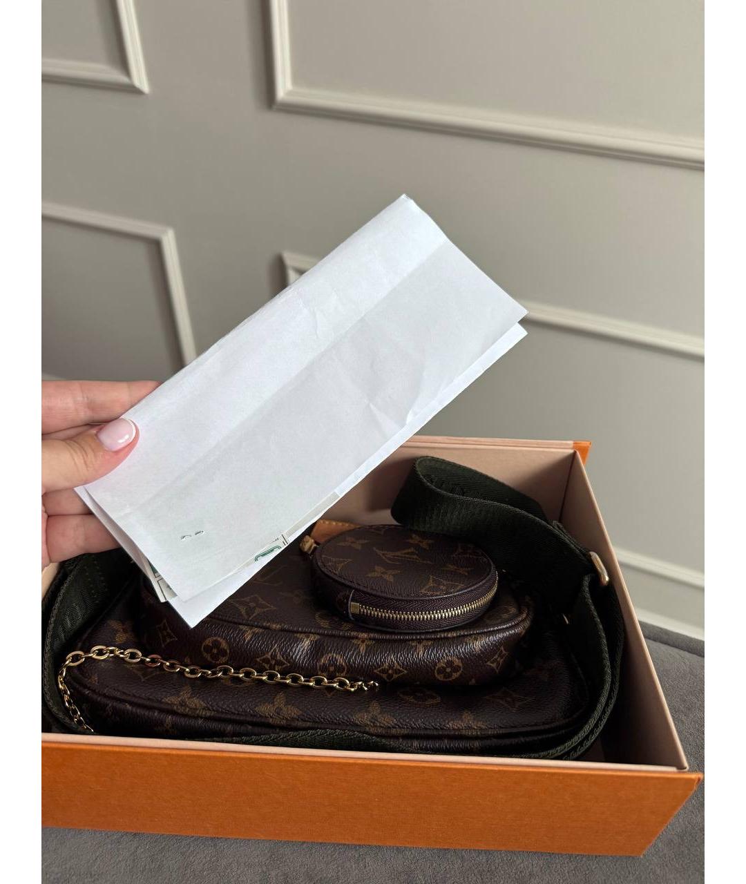 LOUIS VUITTON Коричневая сумка через плечо, фото 6