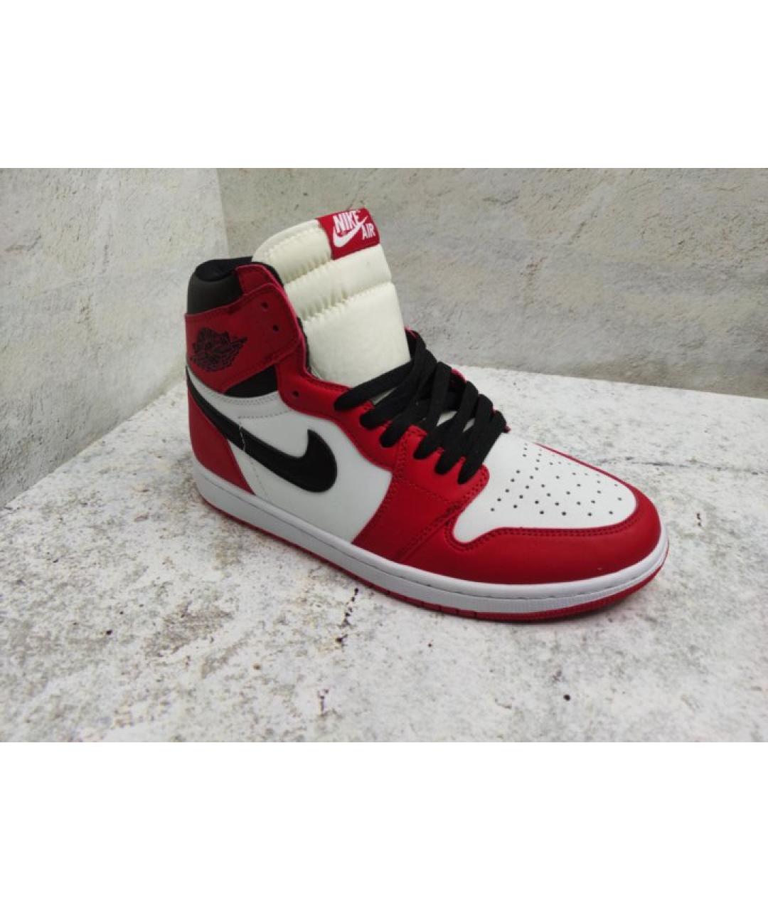 NIKE Красные кожаные кроссовки, фото 2