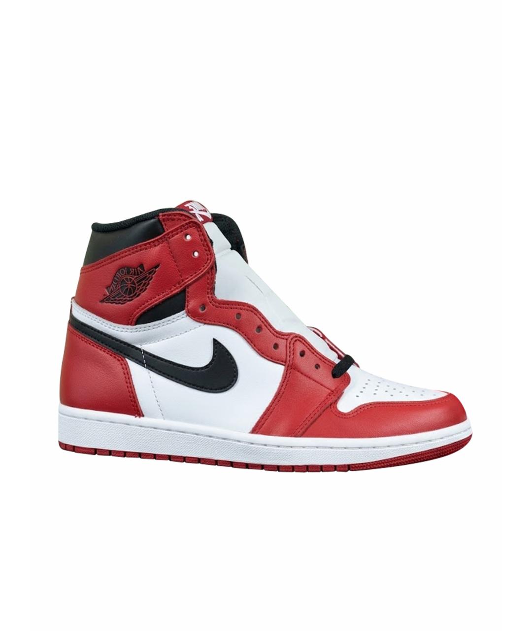 NIKE Красные кожаные кроссовки, фото 1