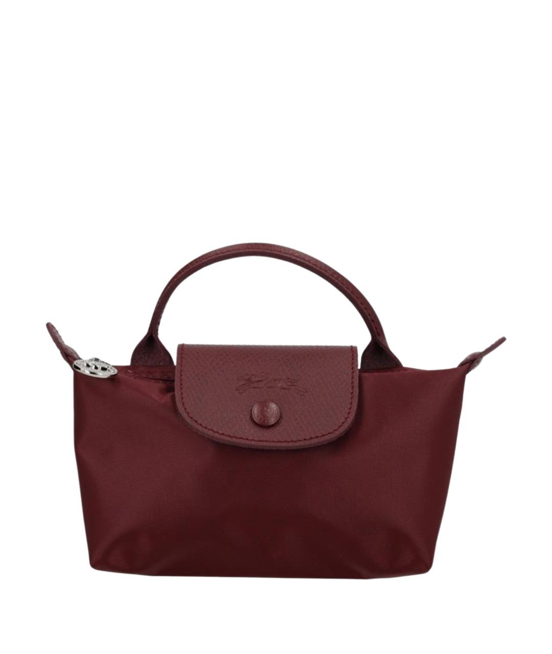 LONGCHAMP Бордовая синтетическая сумка тоут, фото 1