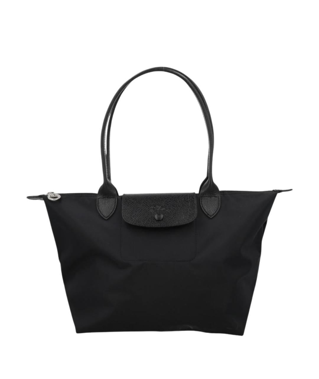 LONGCHAMP Черная синтетическая сумка через плечо, фото 1