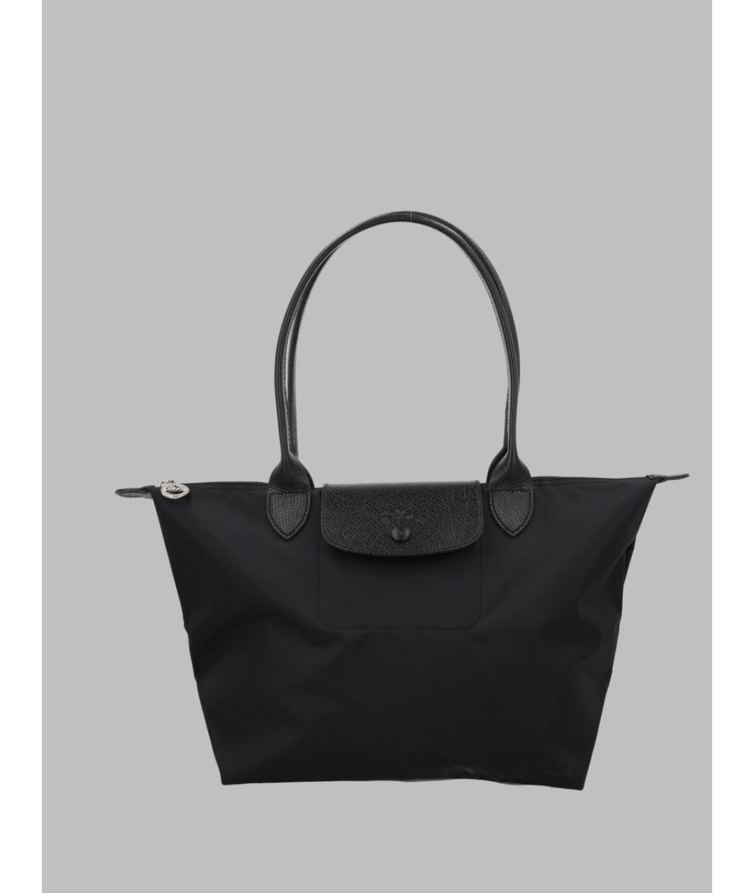 LONGCHAMP Черная синтетическая сумка через плечо, фото 3