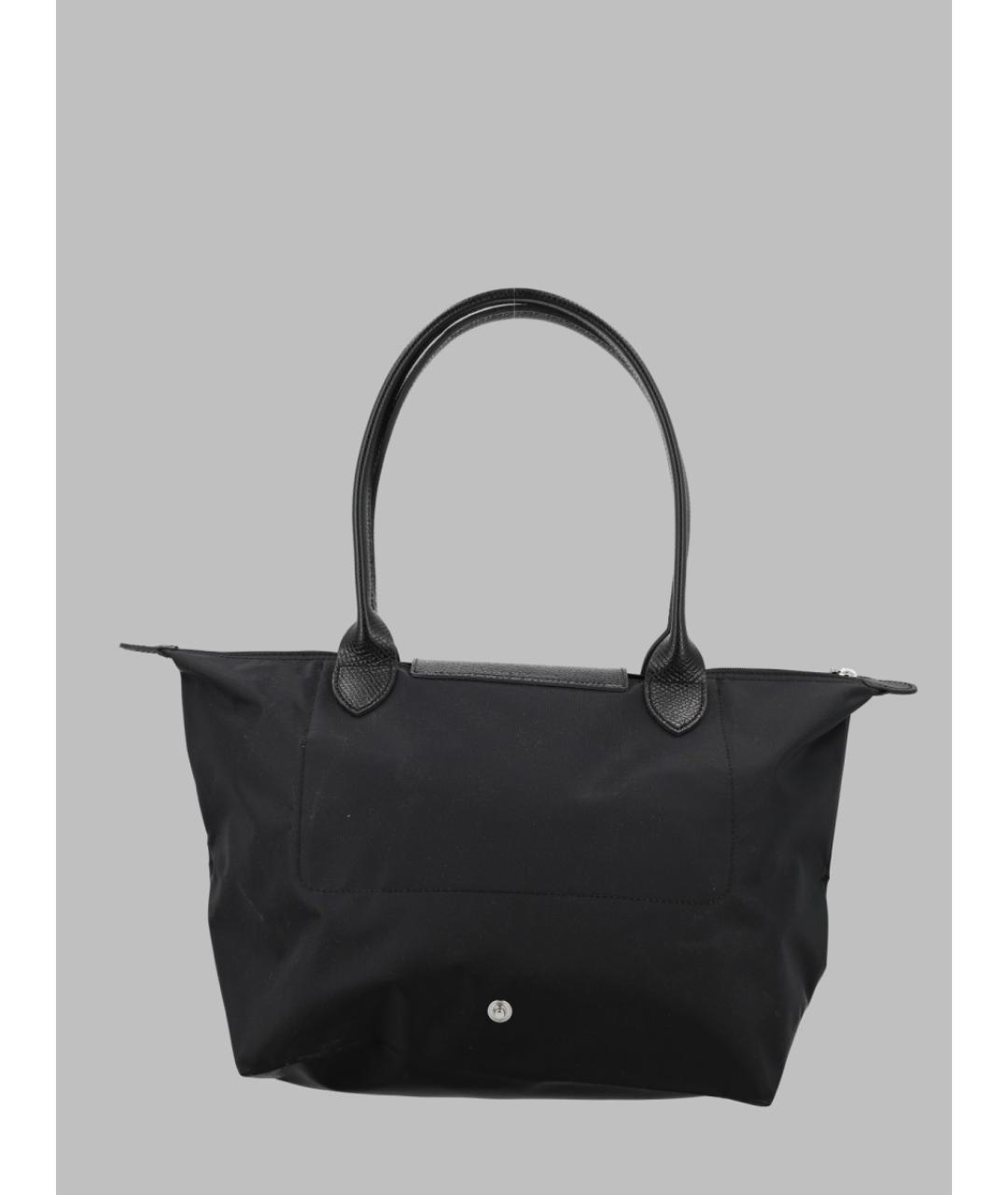 LONGCHAMP Черная синтетическая сумка через плечо, фото 2