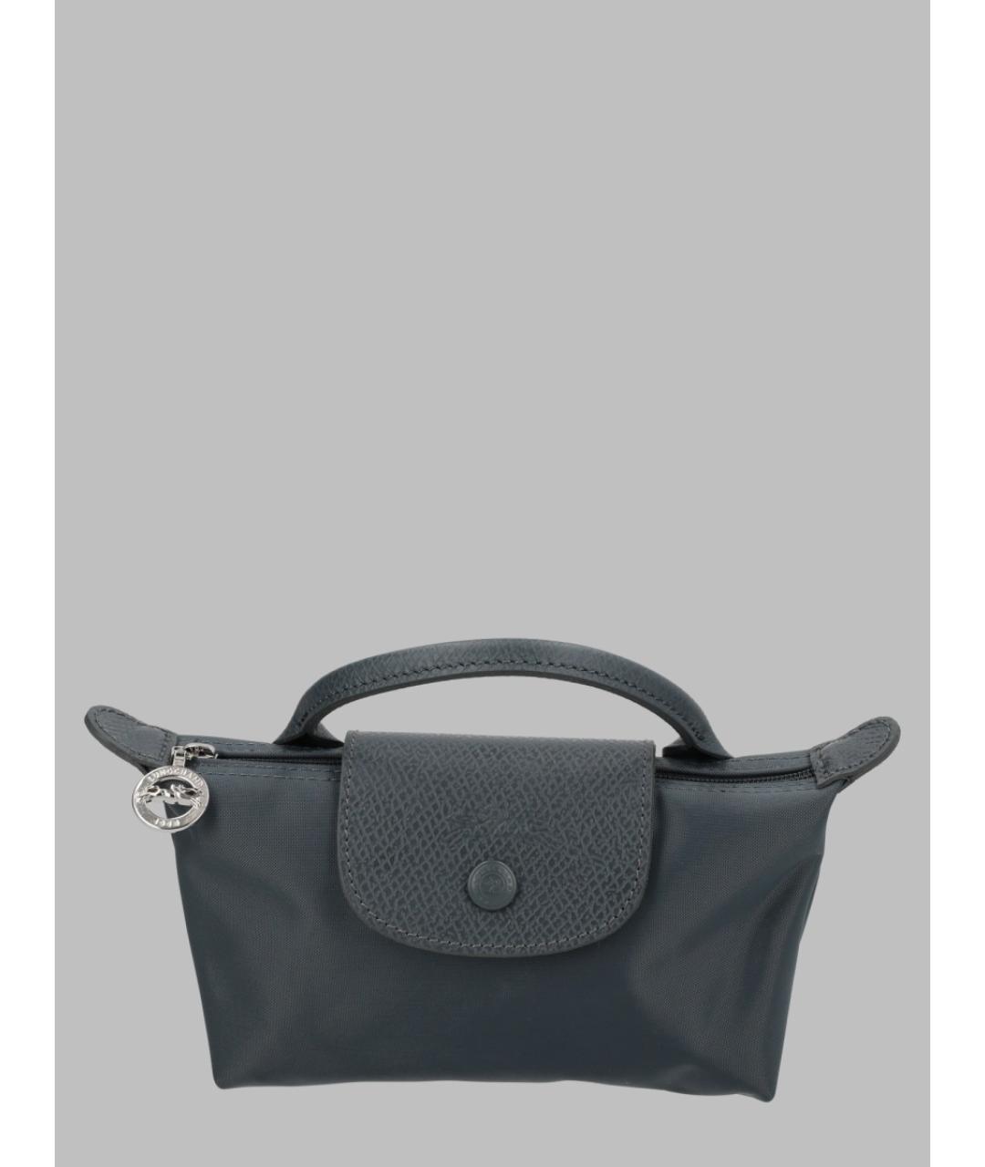 LONGCHAMP Серая синтетическая сумка тоут, фото 3