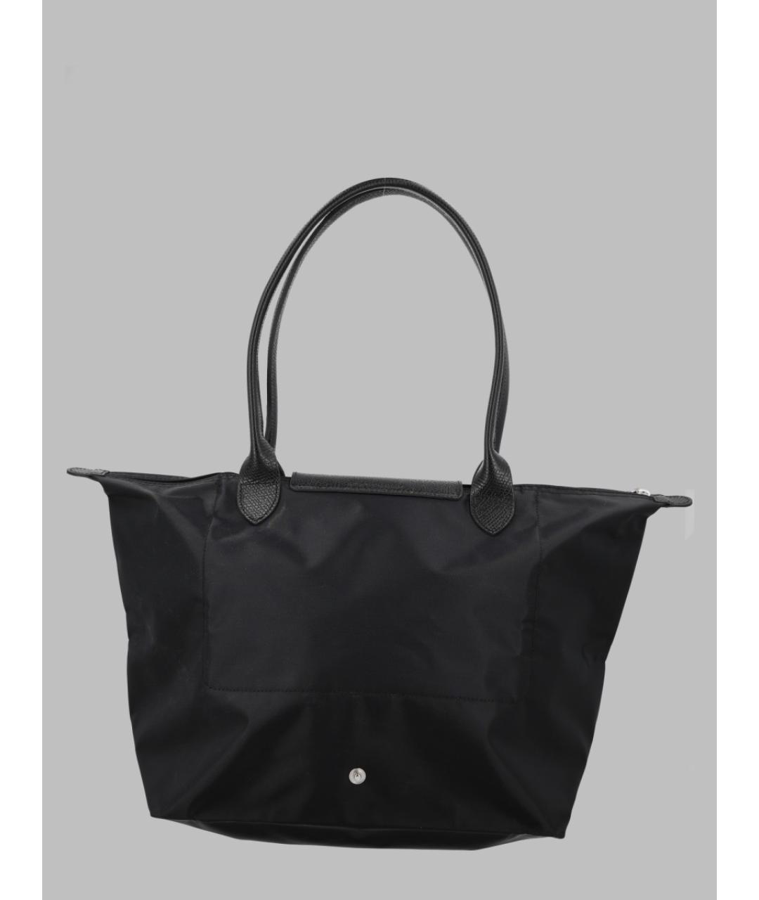 LONGCHAMP Черная синтетическая сумка тоут, фото 2