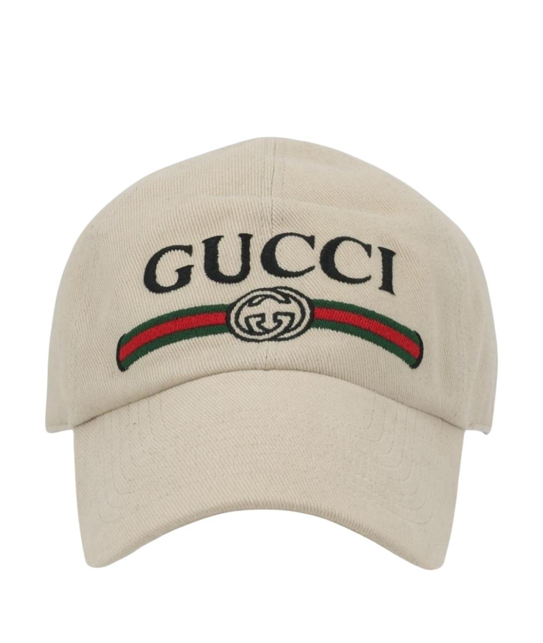GUCCI Бежевая кепка/бейсболка, фото 1