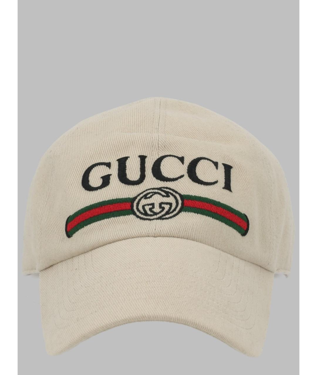 GUCCI Бежевая кепка/бейсболка, фото 3