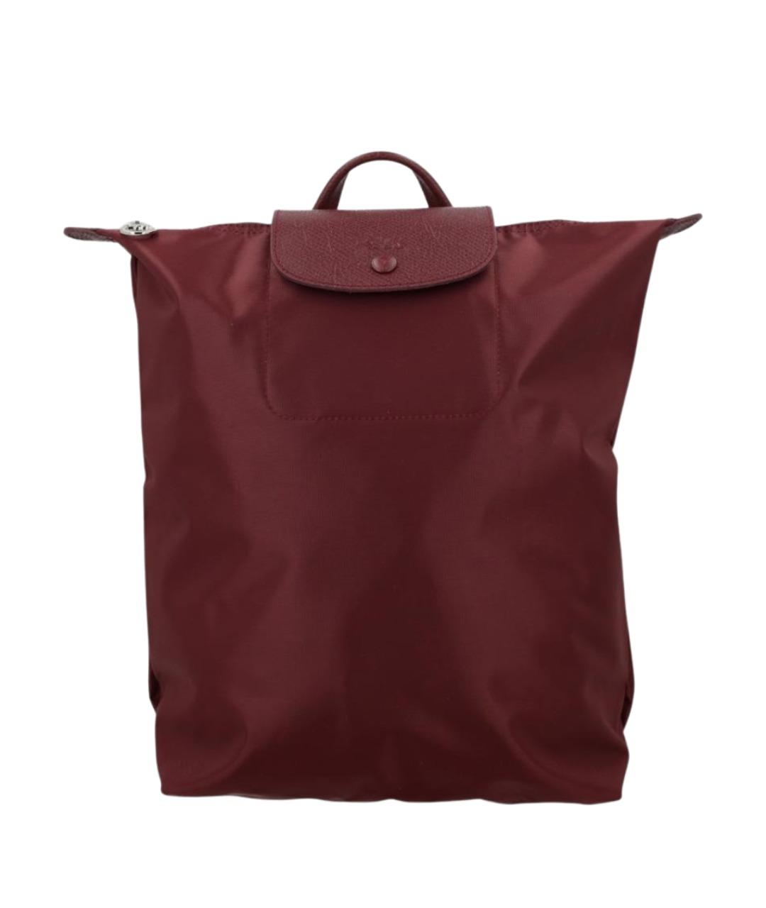 LONGCHAMP Бордовый синтетический рюкзак, фото 1