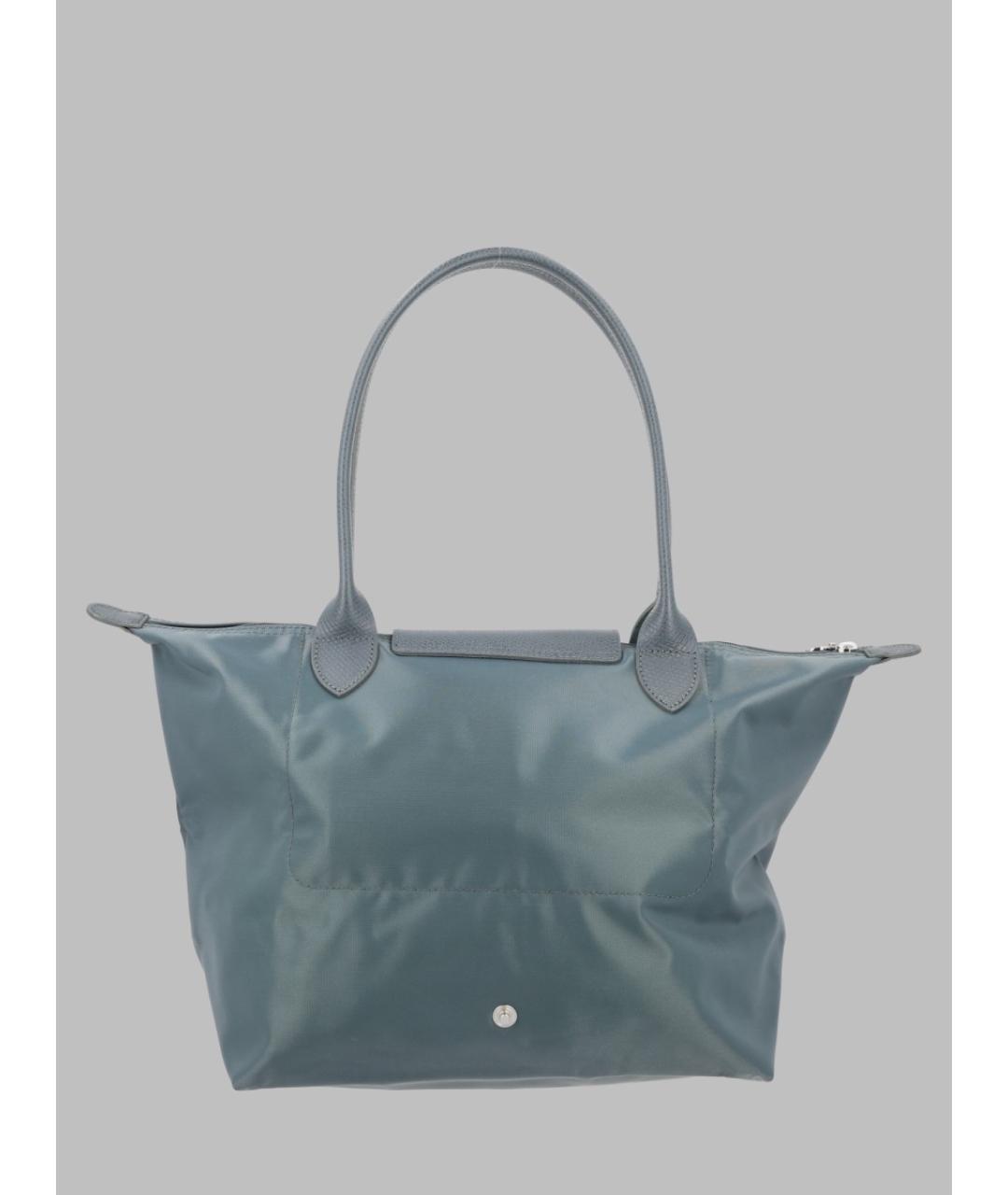 LONGCHAMP Голубая синтетическая сумка через плечо, фото 2