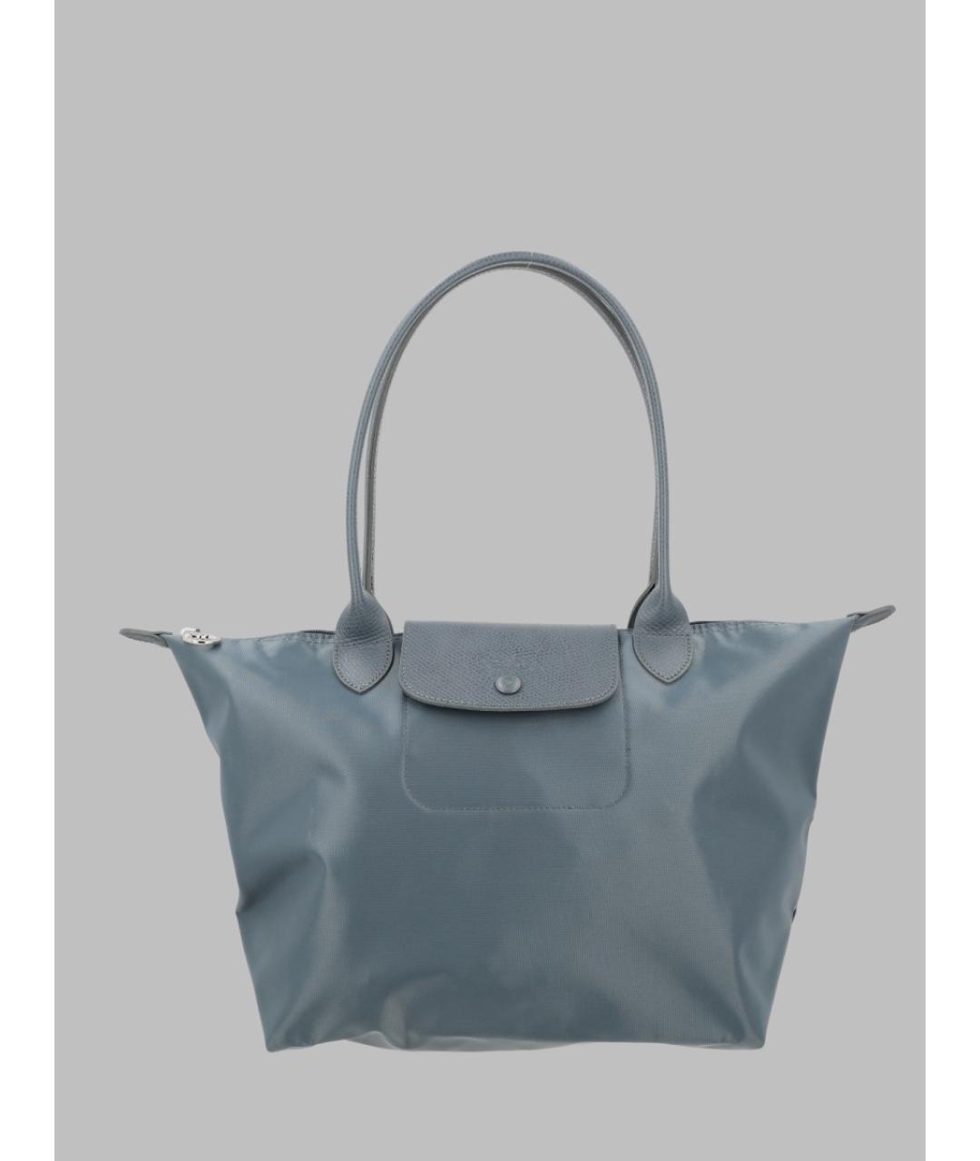 LONGCHAMP Голубая синтетическая сумка через плечо, фото 3