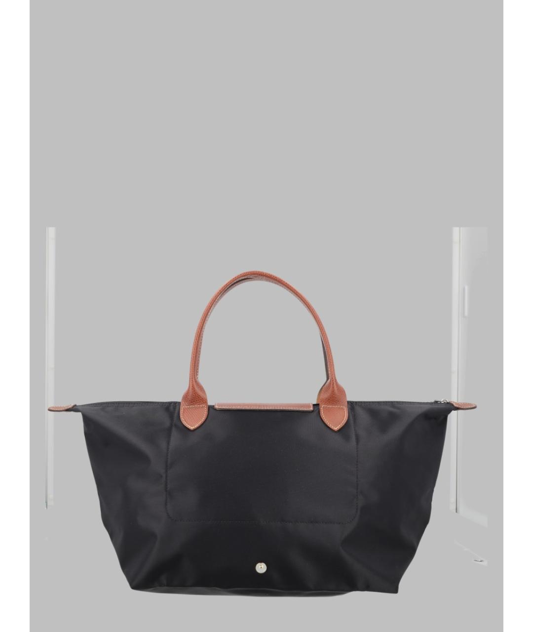 LONGCHAMP Черная синтетическая сумка тоут, фото 2