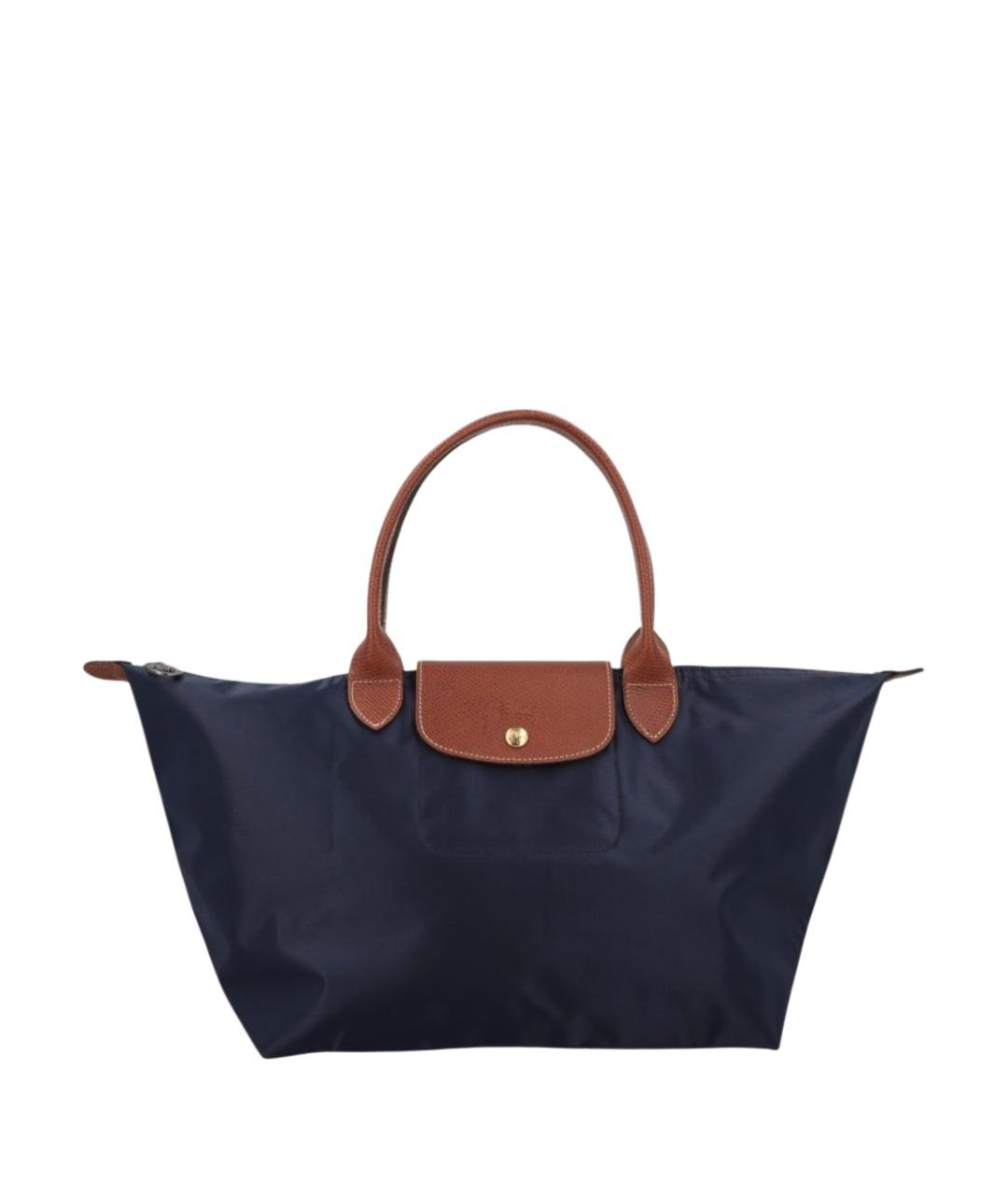 LONGCHAMP Синяя синтетическая сумка тоут, фото 1