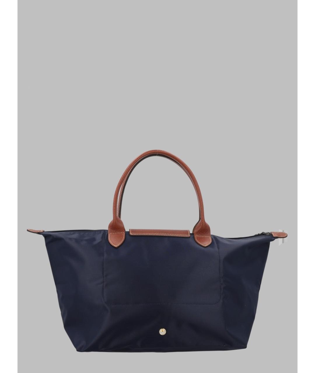 LONGCHAMP Синяя синтетическая сумка тоут, фото 2