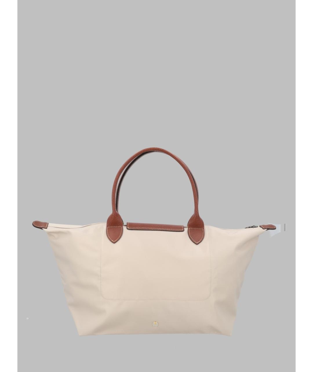 LONGCHAMP Бежевая синтетическая сумка тоут, фото 2