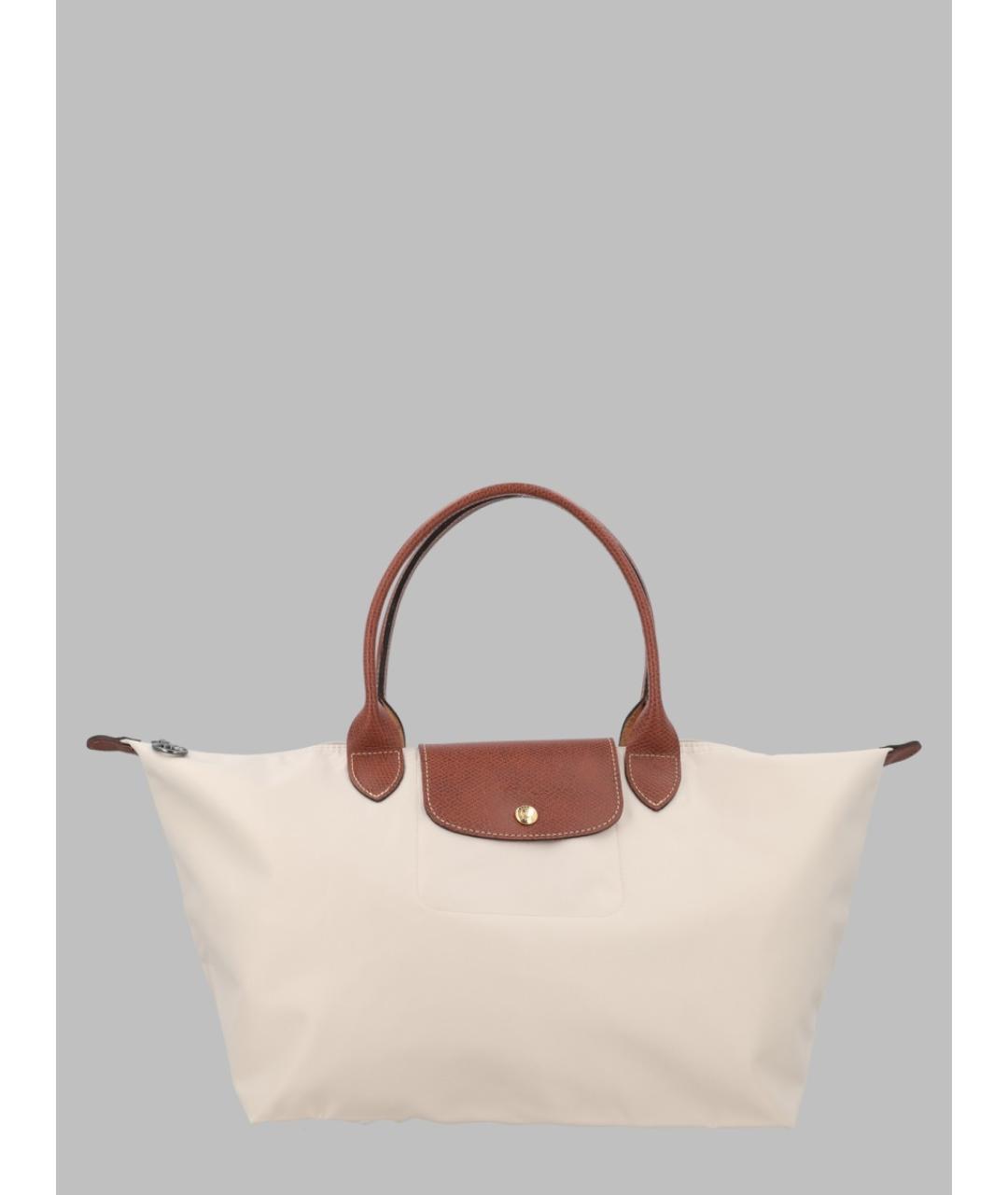 LONGCHAMP Бежевая синтетическая сумка тоут, фото 3